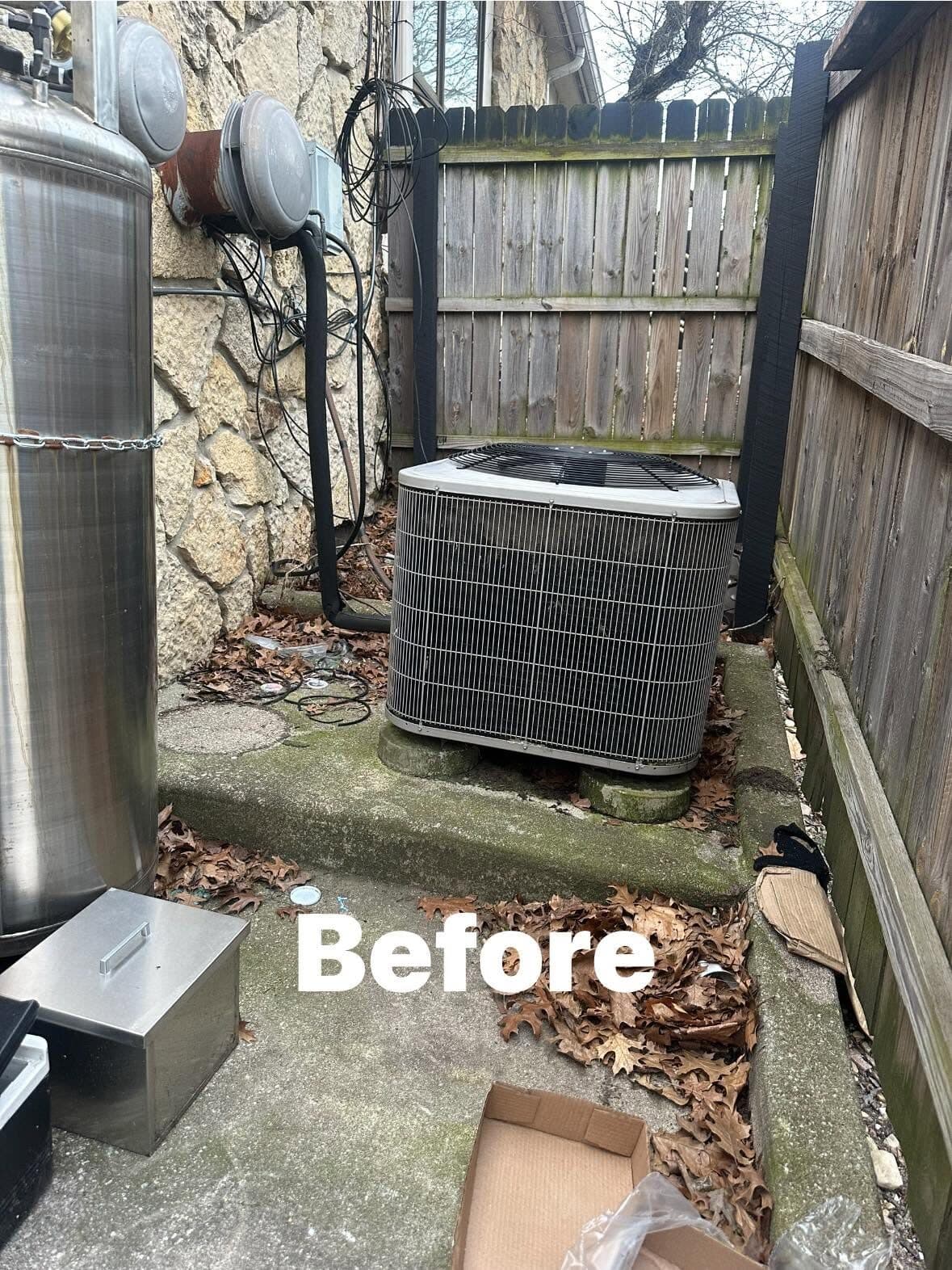 Before HVAC work