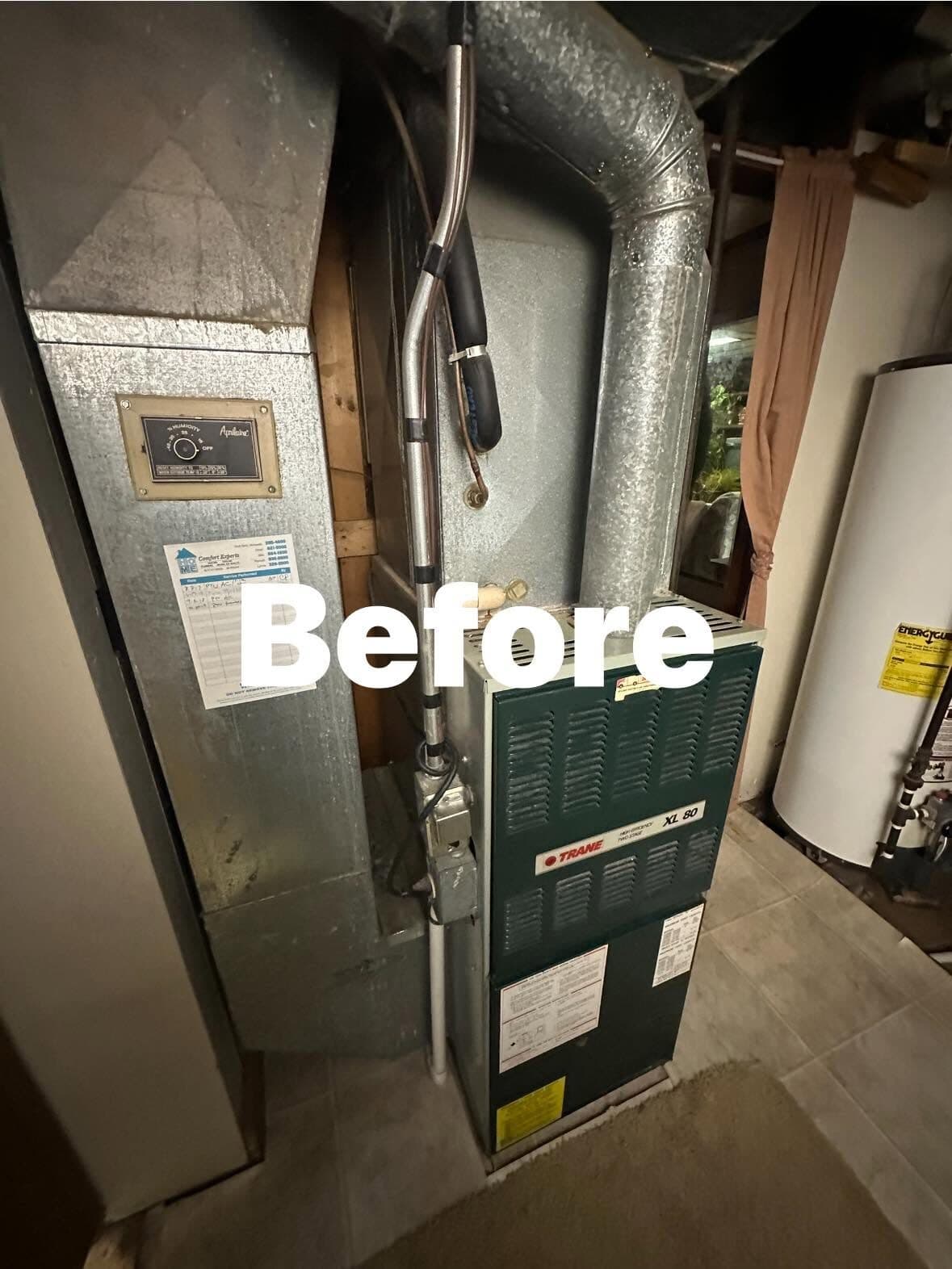 Before HVAC work